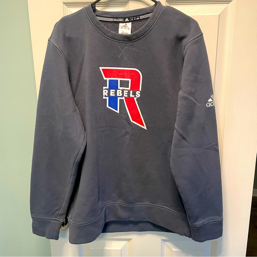 Adidas Grey Crewneck - Rebels - Medium